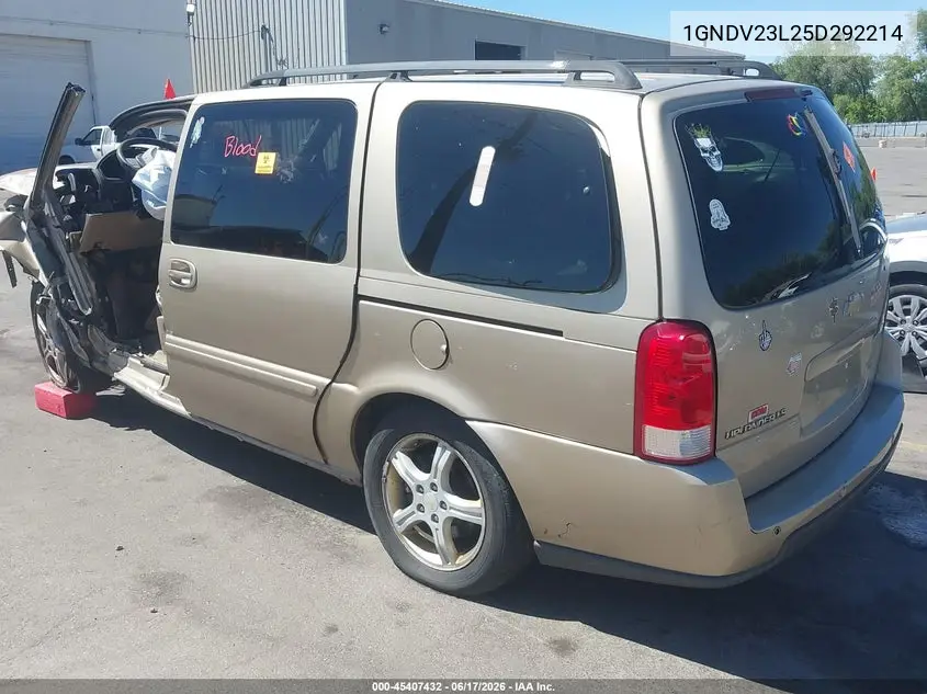 2005 Chevrolet Uplander Ls VIN: 1GNDV23L25D292214 Lot: 45407432