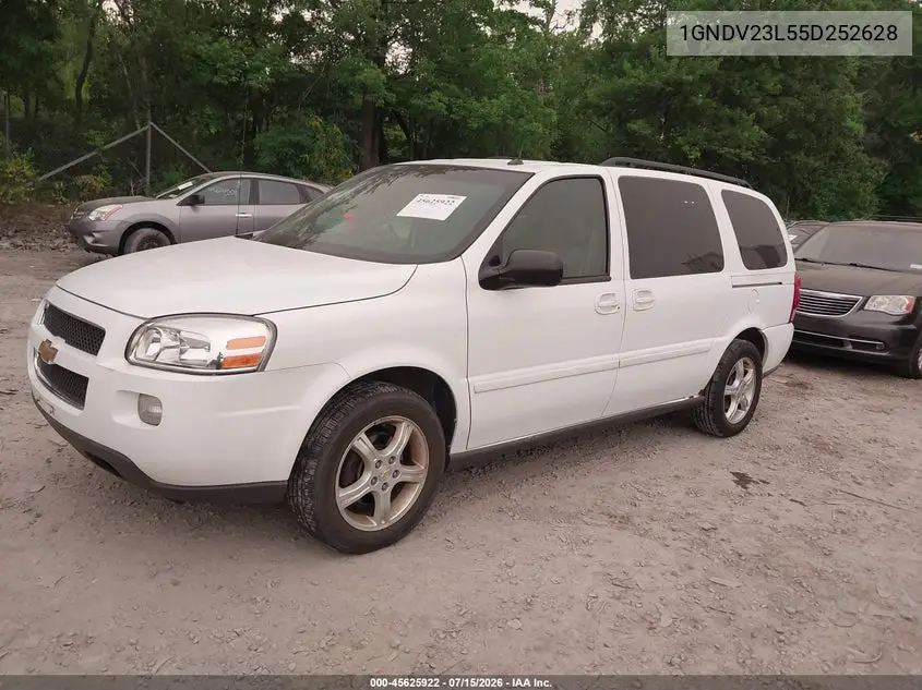 2005 Chevrolet Uplander Ls VIN: 1GNDV23L55D252628 Lot: 45625922