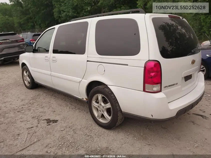 2005 Chevrolet Uplander Ls VIN: 1GNDV23L55D252628 Lot: 45625922