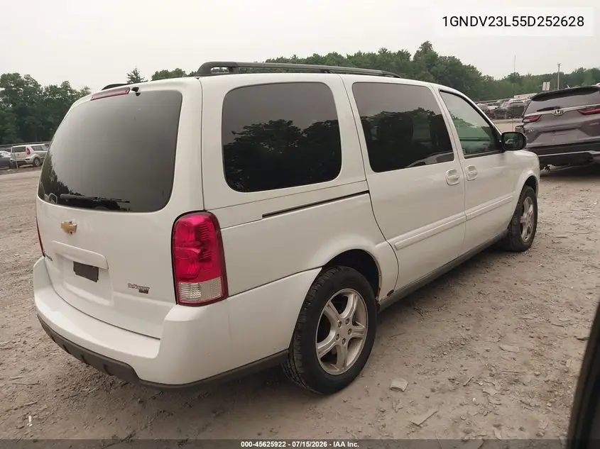 2005 Chevrolet Uplander Ls VIN: 1GNDV23L55D252628 Lot: 45625922