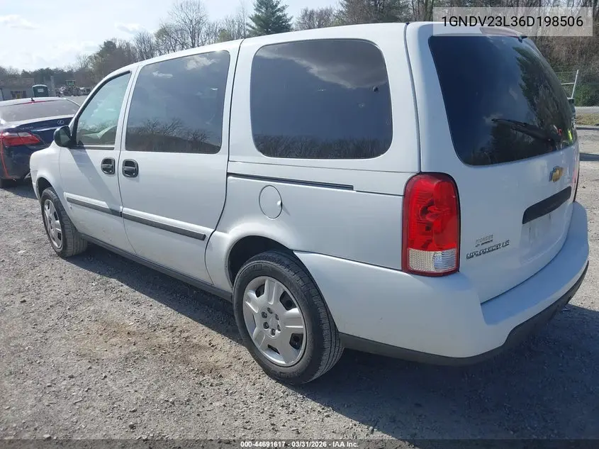 2006 Chevrolet Uplander Ls VIN: 1GNDV23L36D198506 Lot: 44691617