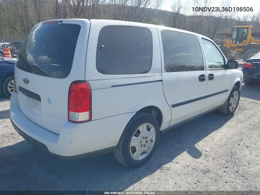 2006 Chevrolet Uplander Ls VIN: 1GNDV23L36D198506 Lot: 44691617