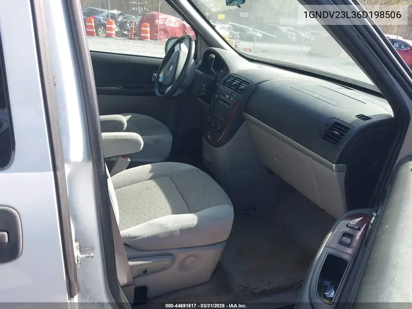 2006 Chevrolet Uplander Ls VIN: 1GNDV23L36D198506 Lot: 44691617