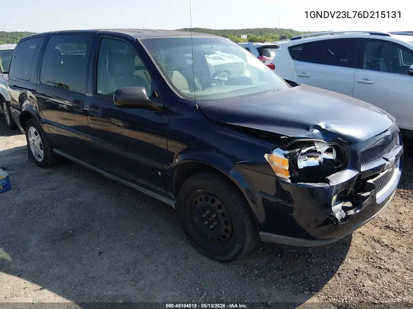 2006 Chevrolet Uplander Ls VIN: 1GNDV23L76D215131 Lot: 45104518