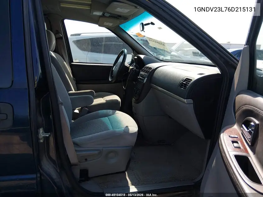 2006 Chevrolet Uplander Ls VIN: 1GNDV23L76D215131 Lot: 45104518
