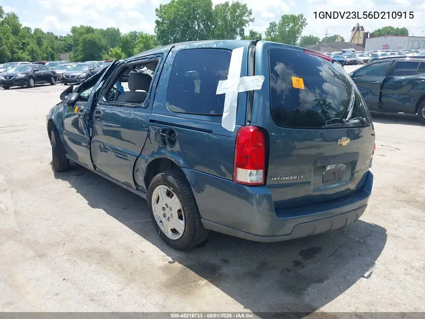 2006 Chevrolet Uplander Ls VIN: 1GNDV23L56D210915 Lot: 45216733