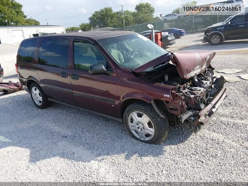 2006 Chevrolet Uplander Ls Fleet VIN: 1GNDV23L16D246861 Lot: 45487598