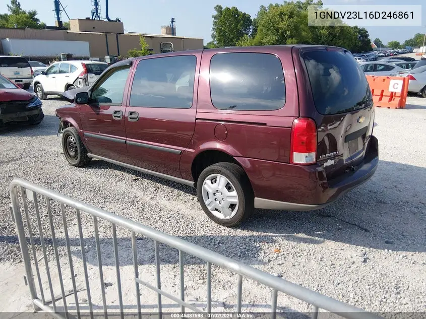 2006 Chevrolet Uplander Ls Fleet VIN: 1GNDV23L16D246861 Lot: 45487598