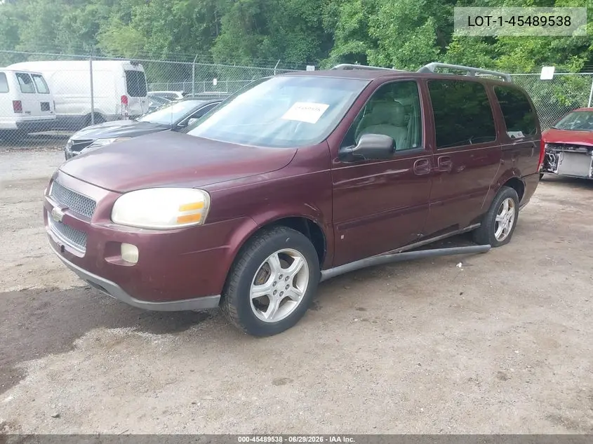 2006 Chevrolet Uplander Lt W/2Lt/Lt W/3Lt VIN: 1GNDV33106D152105 Lot: 45489538