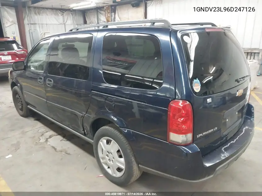 2006 Chevrolet Uplander Ls Fleet VIN: 1GNDV23L96D247126 Lot: 45619971