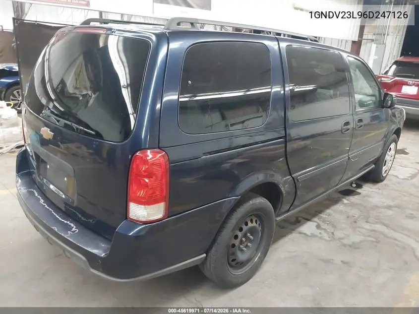 2006 Chevrolet Uplander Ls Fleet VIN: 1GNDV23L96D247126 Lot: 45619971