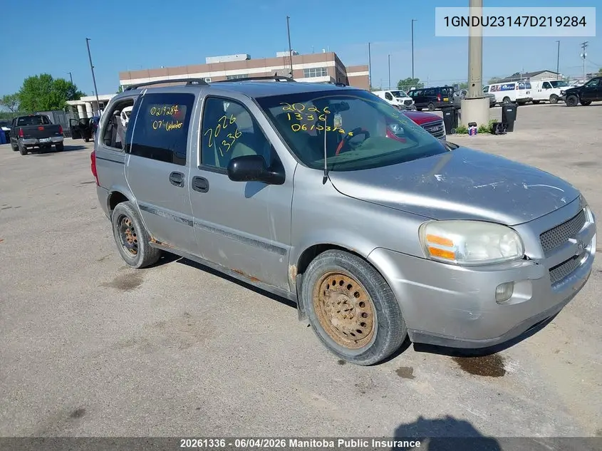 2007 Chevrolet Uplander Ls VIN: 1GNDU23147D219284 Lot: 20261336