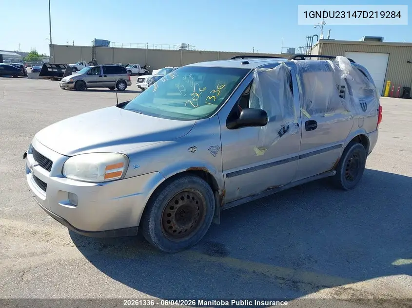 2007 Chevrolet Uplander Ls VIN: 1GNDU23147D219284 Lot: 20261336