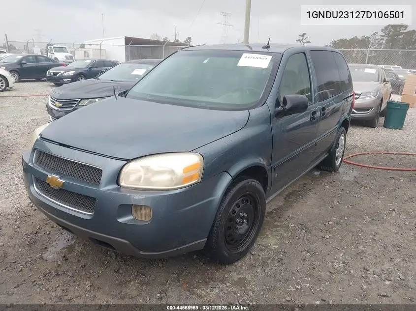 2007 Chevrolet Uplander Ls VIN: 1GNDU23127D106501 Lot: 44568969