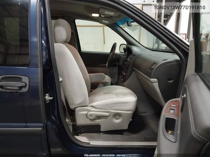 2007 Chevrolet Uplander Cargo VIN: 1GNDV13W77D191810 Lot: 44696090