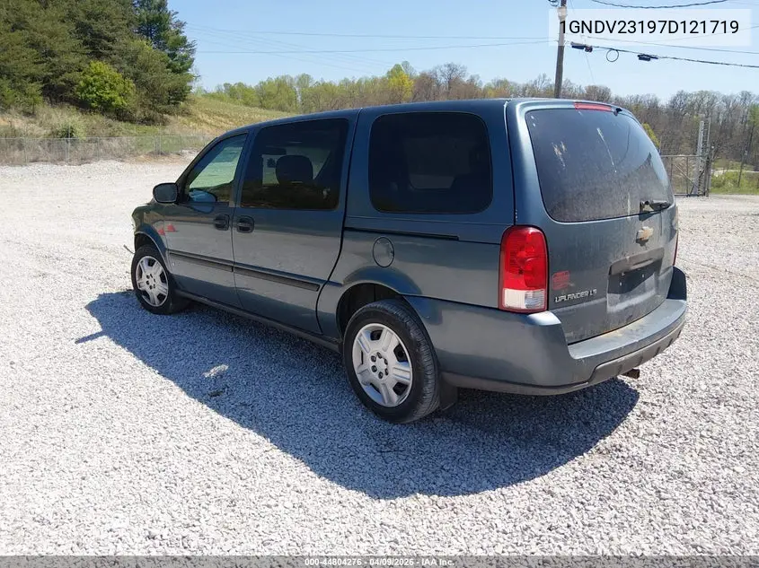 2007 Chevrolet Uplander Ls VIN: 1GNDV23197D121719 Lot: 44804276