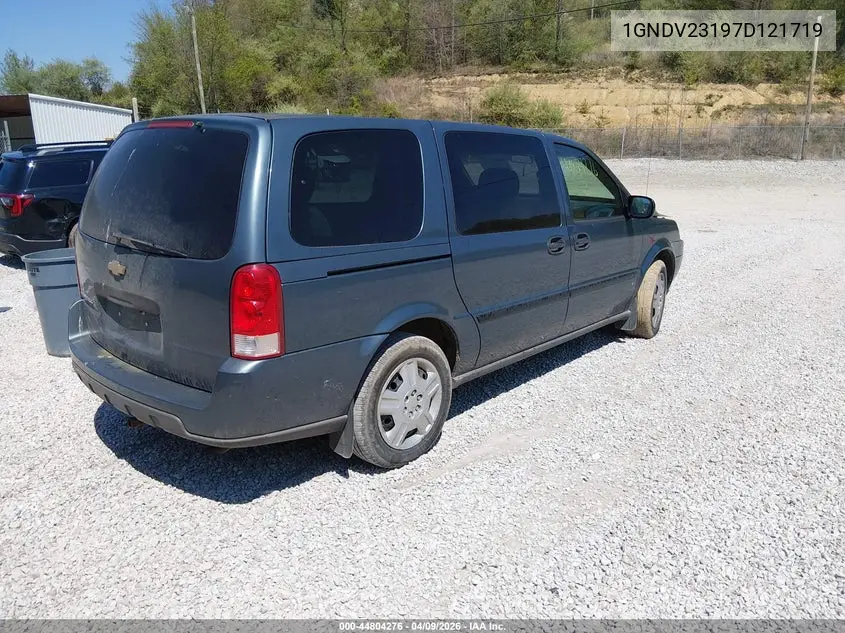 2007 Chevrolet Uplander Ls VIN: 1GNDV23197D121719 Lot: 44804276