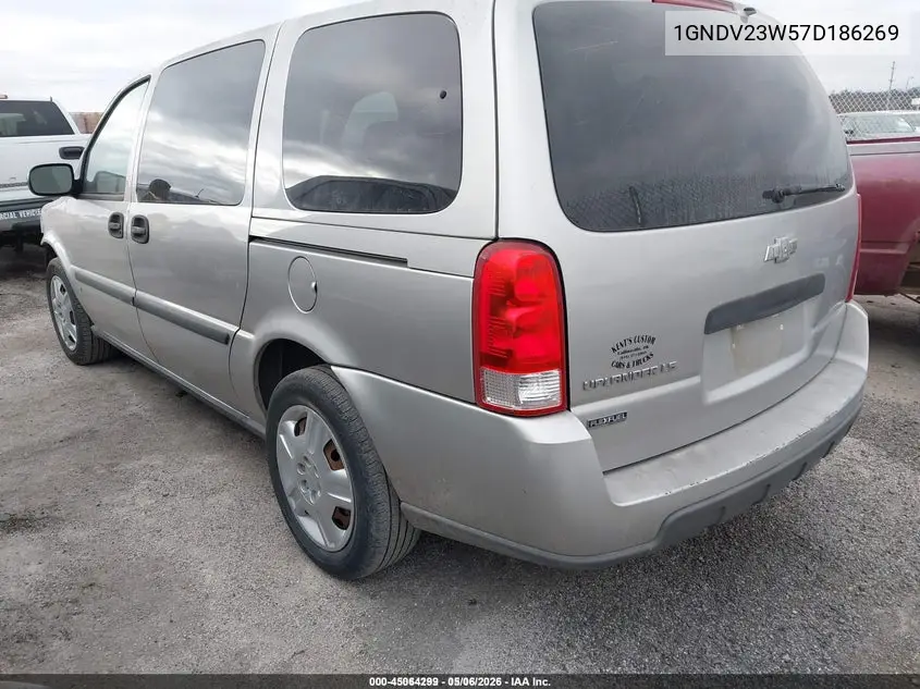 2007 Chevrolet Uplander Ls VIN: 1GNDV23W57D186269 Lot: 45064299