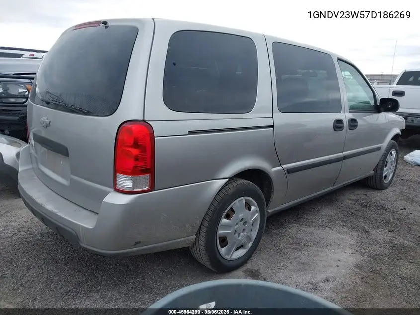 2007 Chevrolet Uplander Ls VIN: 1GNDV23W57D186269 Lot: 45064299