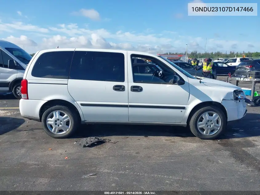 2007 Chevrolet Uplander Ls VIN: 1GNDU23107D147466 Lot: 45121501