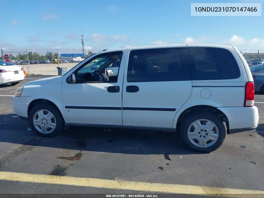 2007 Chevrolet Uplander Ls VIN: 1GNDU23107D147466 Lot: 45121501