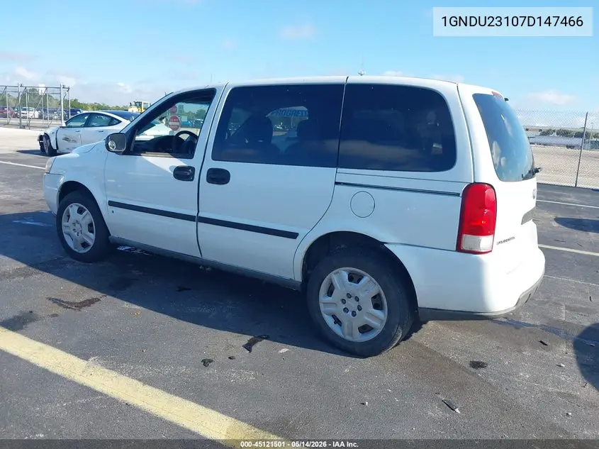 2007 Chevrolet Uplander Ls VIN: 1GNDU23107D147466 Lot: 45121501