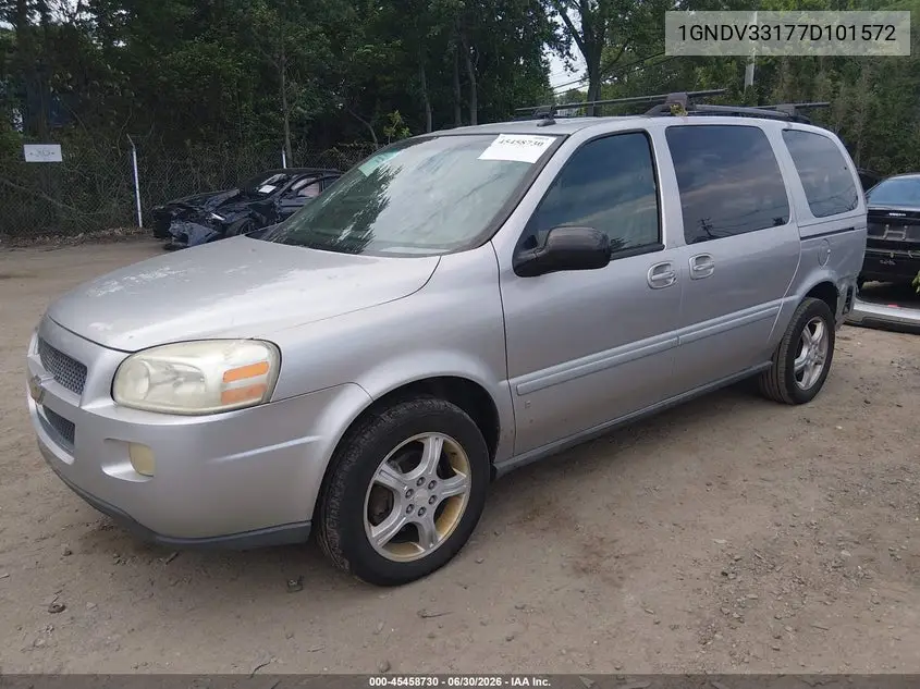 2007 Chevrolet Uplander Lt W/1Lt VIN: 1GNDV33177D101572 Lot: 45458730