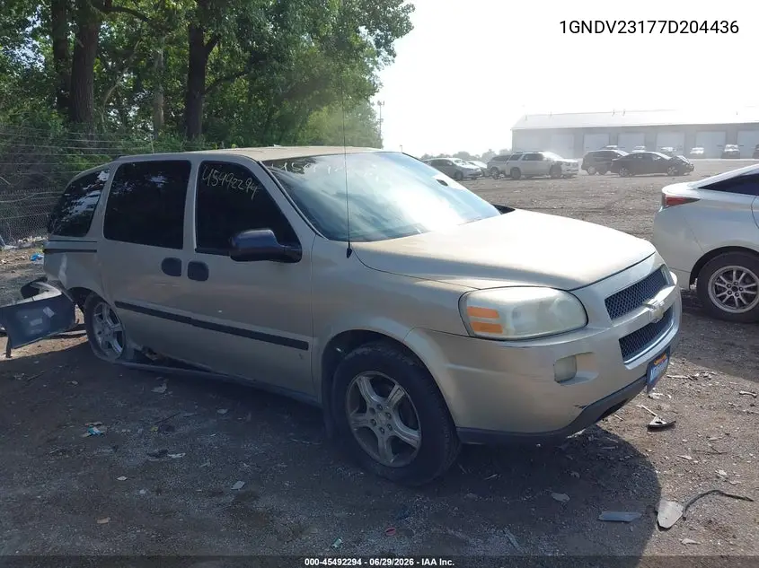 2007 Chevrolet Uplander Ls Fleet VIN: 1GNDV23177D204436 Lot: 45492294