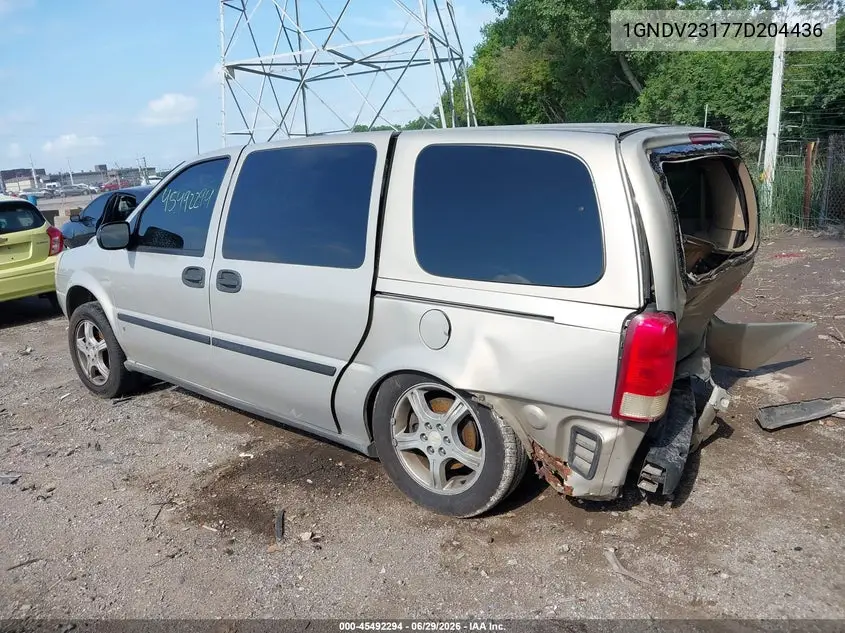 2007 Chevrolet Uplander Ls Fleet VIN: 1GNDV23177D204436 Lot: 45492294