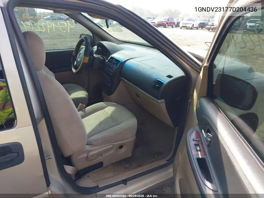 2007 Chevrolet Uplander Ls Fleet VIN: 1GNDV23177D204436 Lot: 45492294