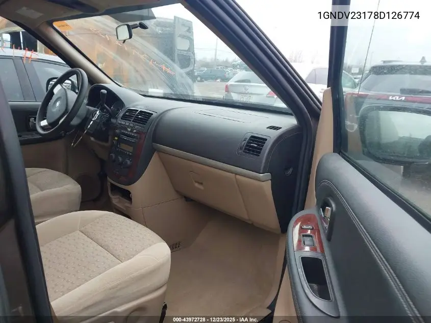 2008 Chevrolet Uplander Ls VIN: 1GNDV23178D126774 Lot: 43972728