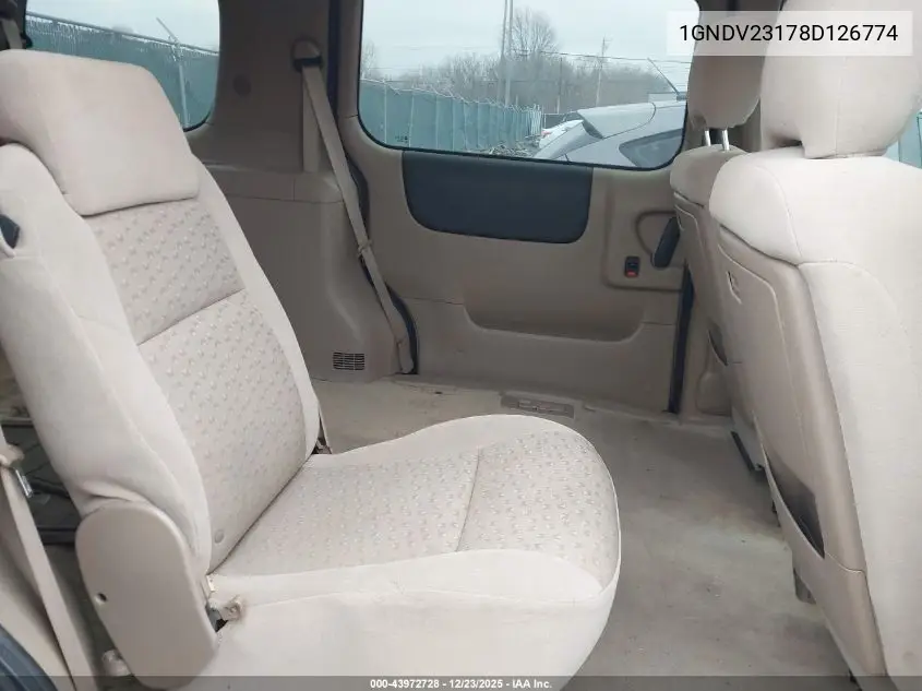 2008 Chevrolet Uplander Ls VIN: 1GNDV23178D126774 Lot: 43972728