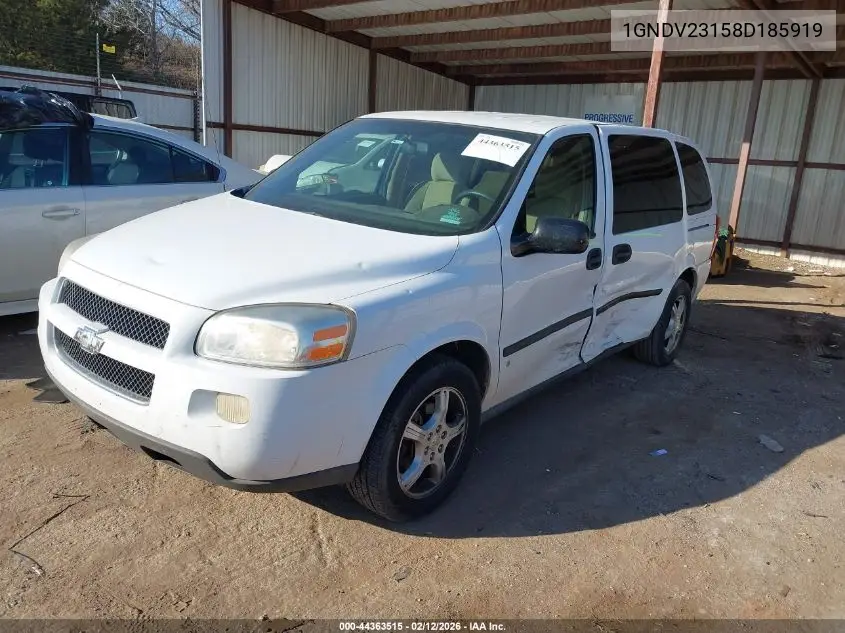 2008 Chevrolet Uplander Ls VIN: 1GNDV23158D185919 Lot: 44363515