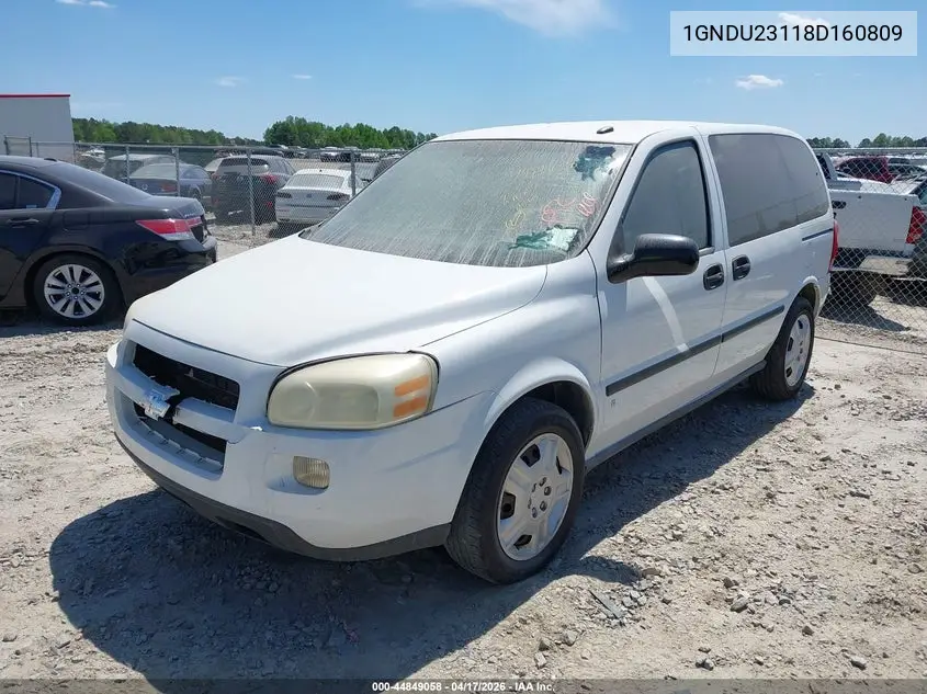 2008 Chevrolet Uplander Ls VIN: 1GNDU23118D160809 Lot: 44849058