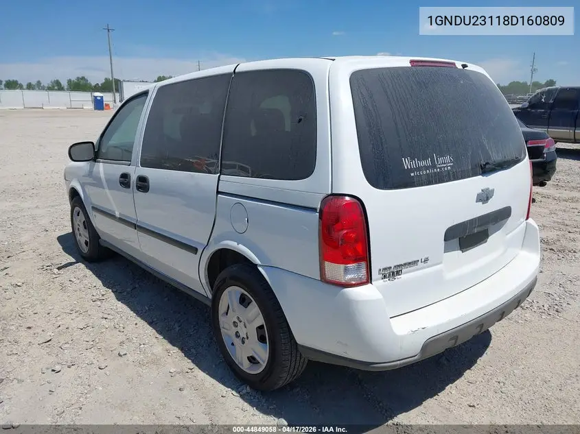 2008 Chevrolet Uplander Ls VIN: 1GNDU23118D160809 Lot: 44849058