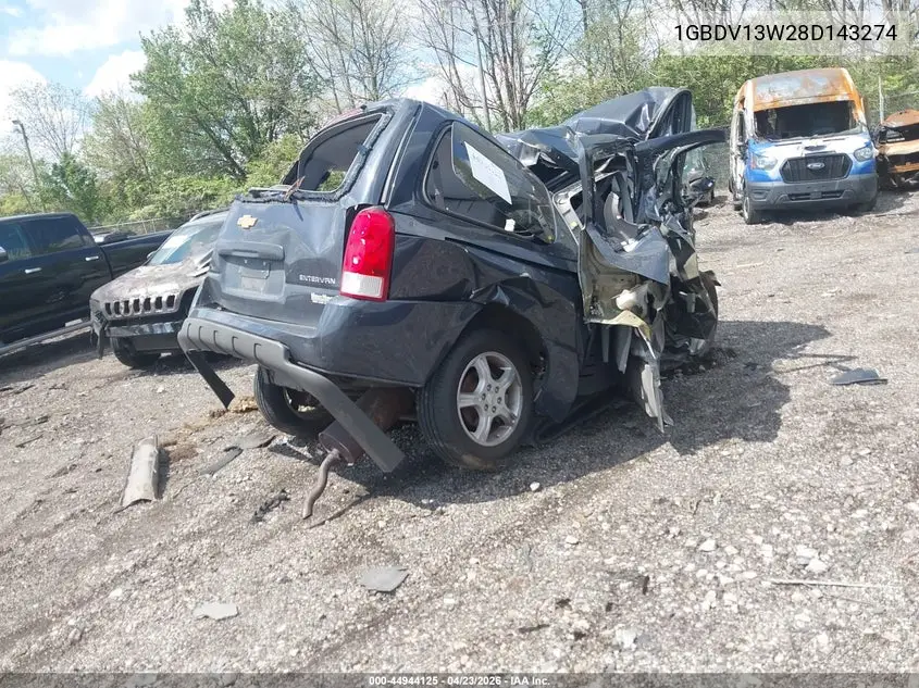 2008 Chevrolet Uplander Ls VIN: 1GBDV13W28D143274 Lot: 44944125