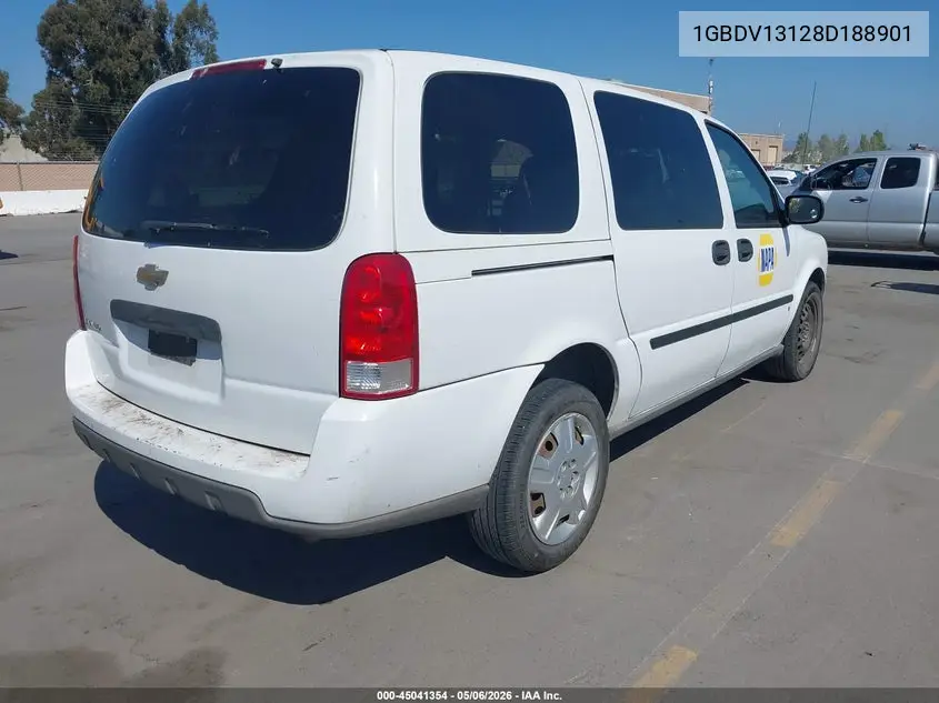 2008 Chevrolet Uplander Cargo VIN: 1GBDV13128D188901 Lot: 45041354