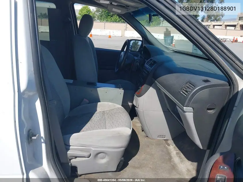 2008 Chevrolet Uplander Cargo VIN: 1GBDV13128D188901 Lot: 45041354