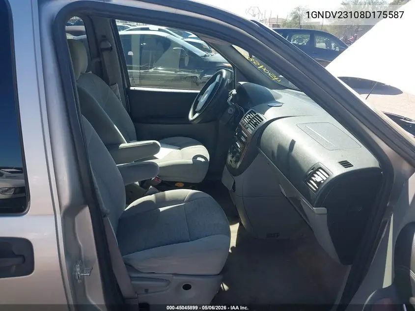 2008 Chevrolet Uplander Ls VIN: 1GNDV23108D175587 Lot: 45045899