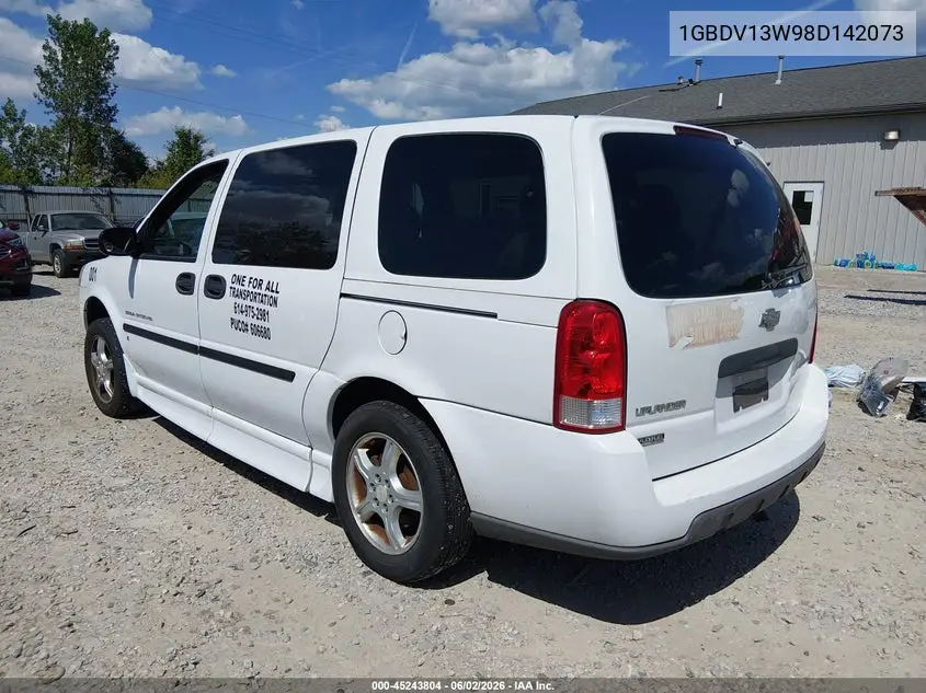 2008 Chevrolet Uplander Ls VIN: 1GBDV13W98D142073 Lot: 45243804