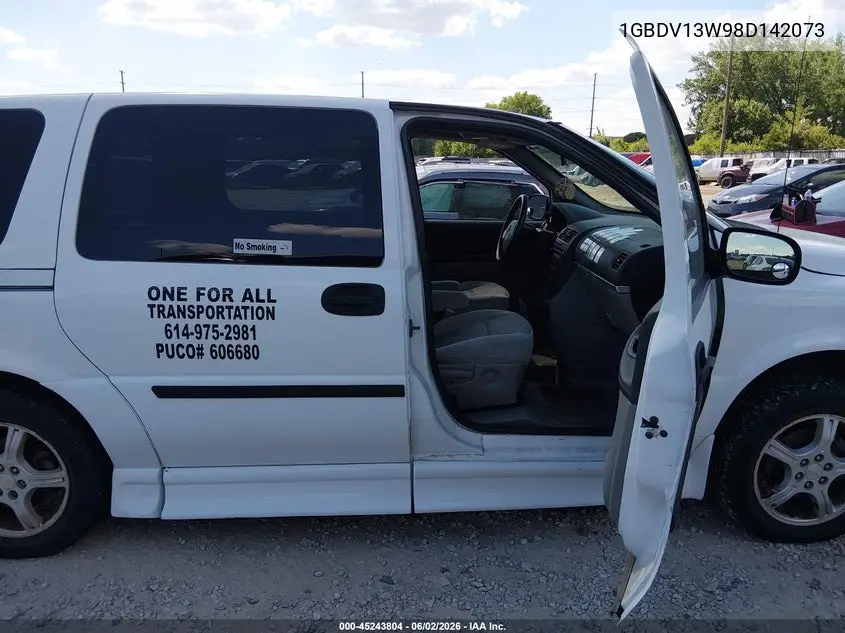 2008 Chevrolet Uplander Ls VIN: 1GBDV13W98D142073 Lot: 45243804