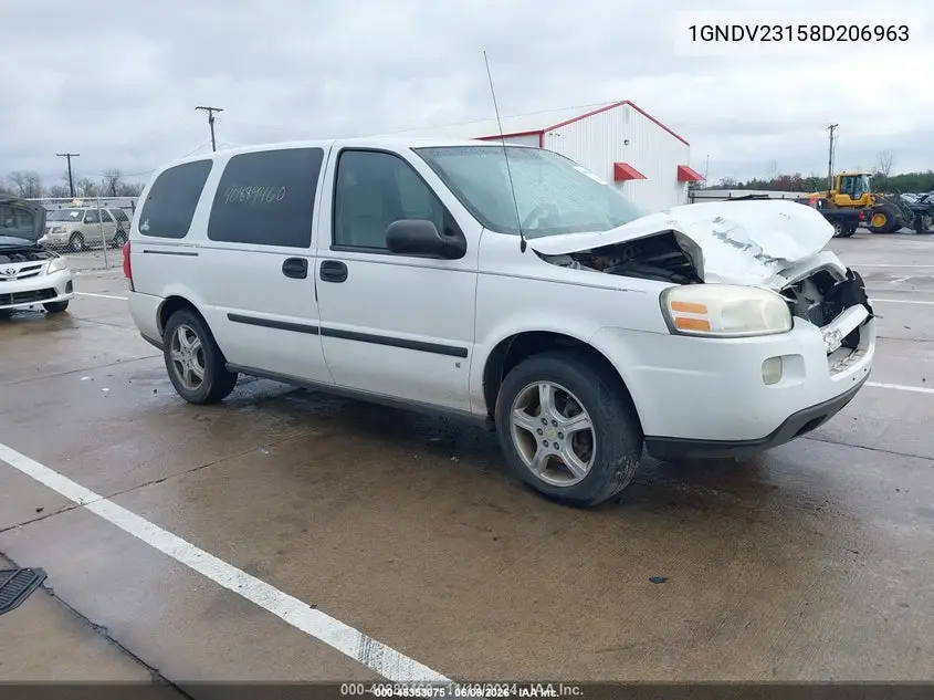 2008 Chevrolet Uplander Ls VIN: 1GNDV23158D206963 Lot: 45353075