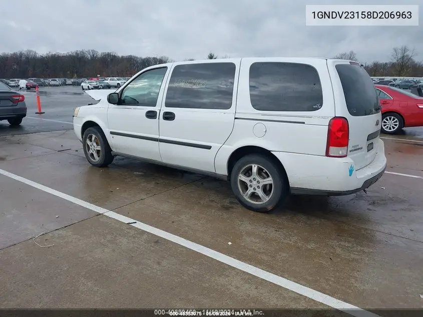 2008 Chevrolet Uplander Ls VIN: 1GNDV23158D206963 Lot: 45353075
