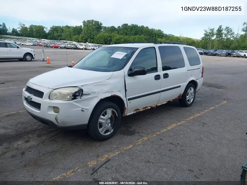 2008 Chevrolet Uplander Ls VIN: 1GNDV23W88D187255 Lot: 45382037