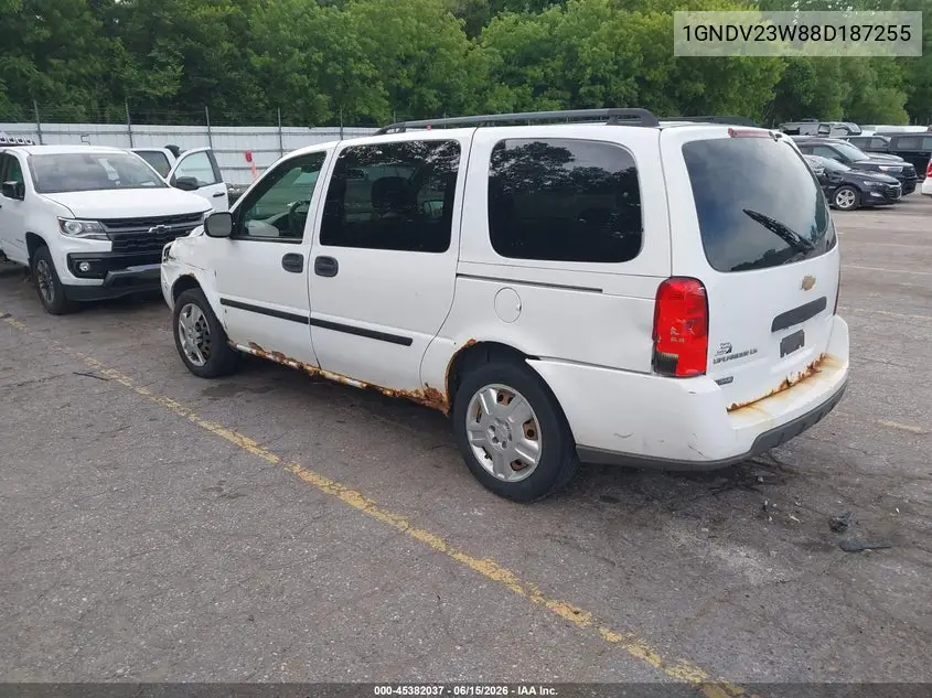 2008 Chevrolet Uplander Ls VIN: 1GNDV23W88D187255 Lot: 45382037