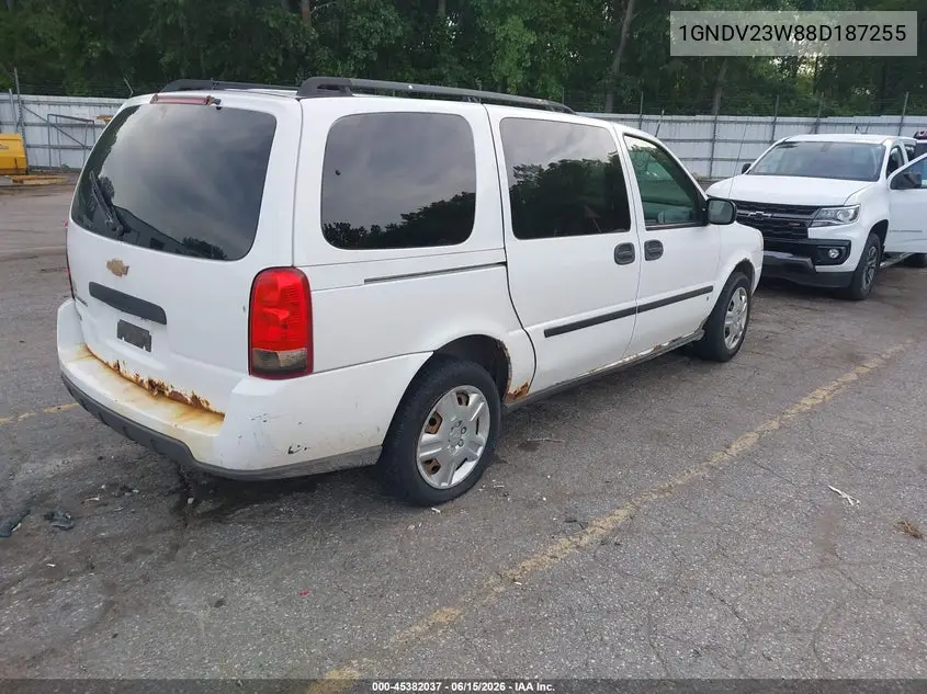 2008 Chevrolet Uplander Ls VIN: 1GNDV23W88D187255 Lot: 45382037