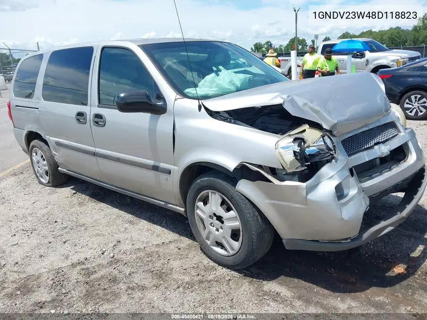 2008 Chevrolet Uplander Ls VIN: 1GNDV23W48D118823 Lot: 45400421