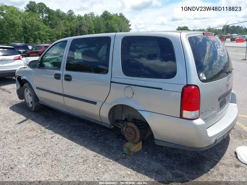 2008 Chevrolet Uplander Ls VIN: 1GNDV23W48D118823 Lot: 45400421