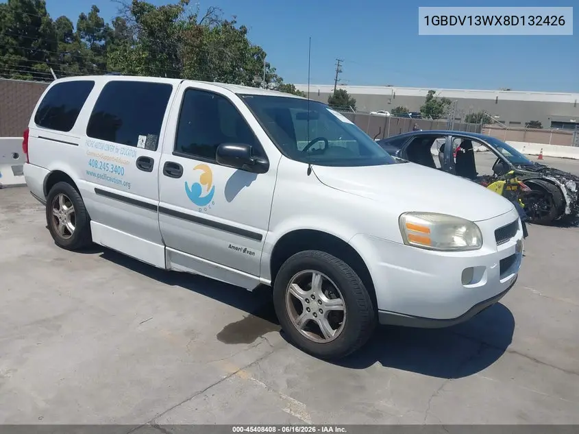 2008 Chevrolet Uplander Ls Fleet VIN: 1GBDV13WX8D132426 Lot: 45408408