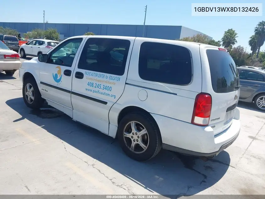 2008 Chevrolet Uplander Ls Fleet VIN: 1GBDV13WX8D132426 Lot: 45408408